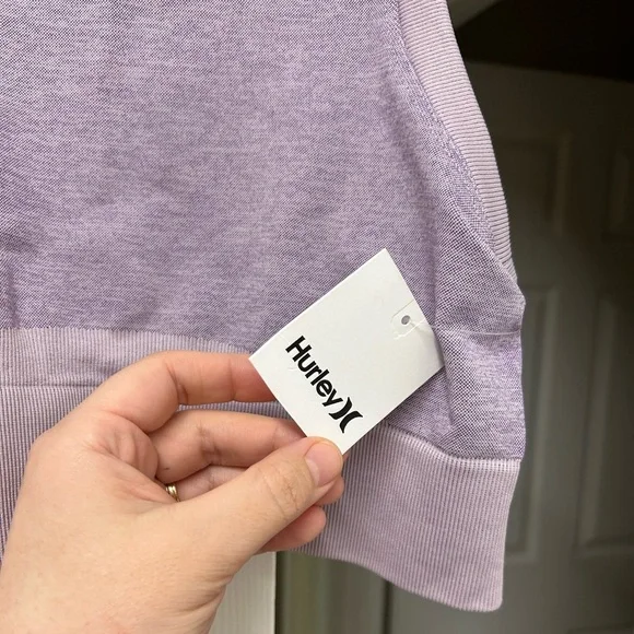 NWT Hurley Rita Seamless Racerback Tank Top Purple, Size L - Picture 6 of 10